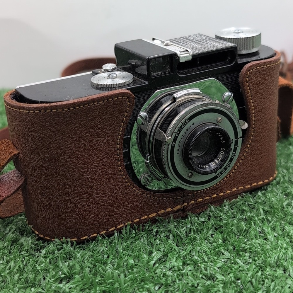 Vintage Argus Camera Anastigmat 50mm 4.5 Coated Made In USA UNTESTED With Cover - Picture 3 of 9